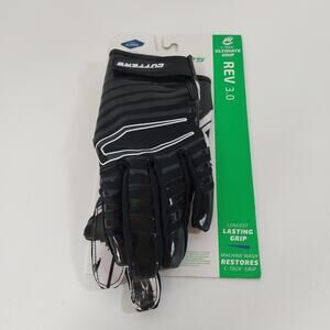 Cutters Rev 3.0‎ C-Tack Ultimate Grip Green Sport Football Gloves Adult XL
